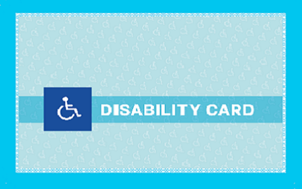 disability card back